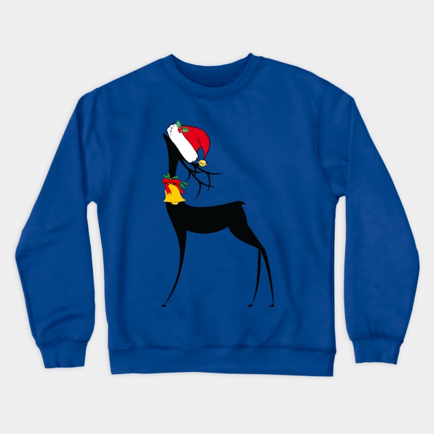 Pretty Christmas Reindeer Crewneck Sweatshirt by epiclovedesigns